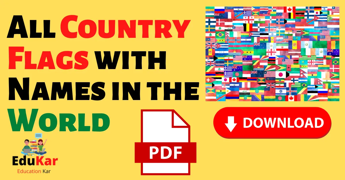All Country Flags with Names in the World pdf
