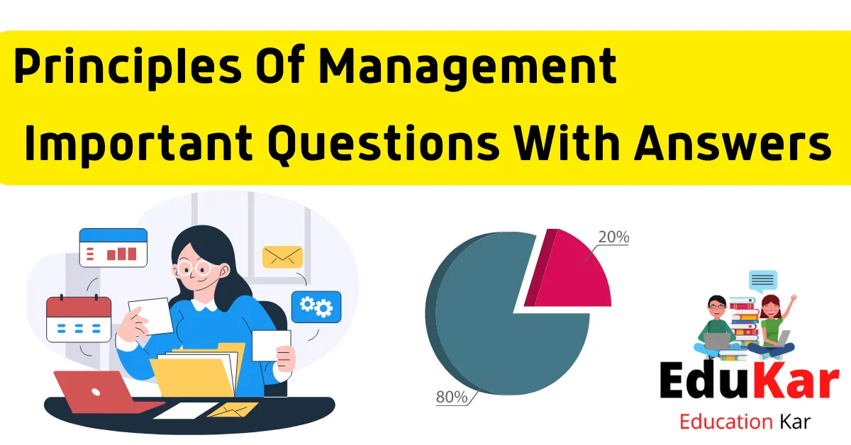 Principles Of Management Important Questions With Answers