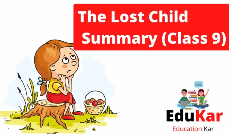 The Lost Child Summary Class 9