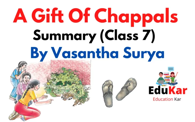 A Gift Of Chappals Summary