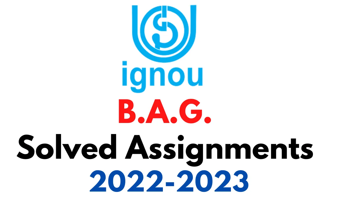 IGNOU-Solved Assignments 2022-2023 - Edukar India