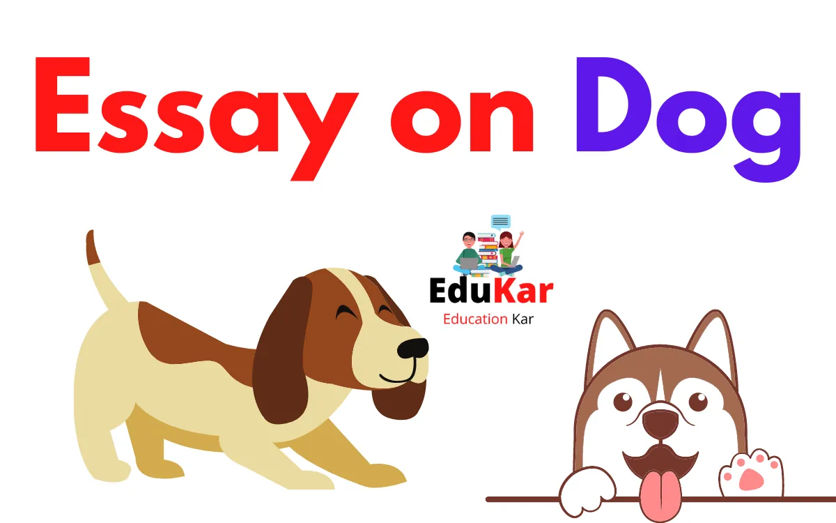 Essay on Dog 500 words - Edukar - Education Kar India