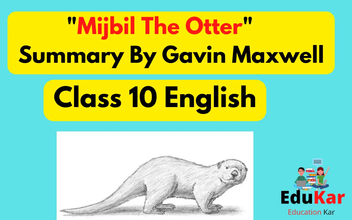 "Mijbil The Otter" By Gavin Maxwell Summary Class 10 English