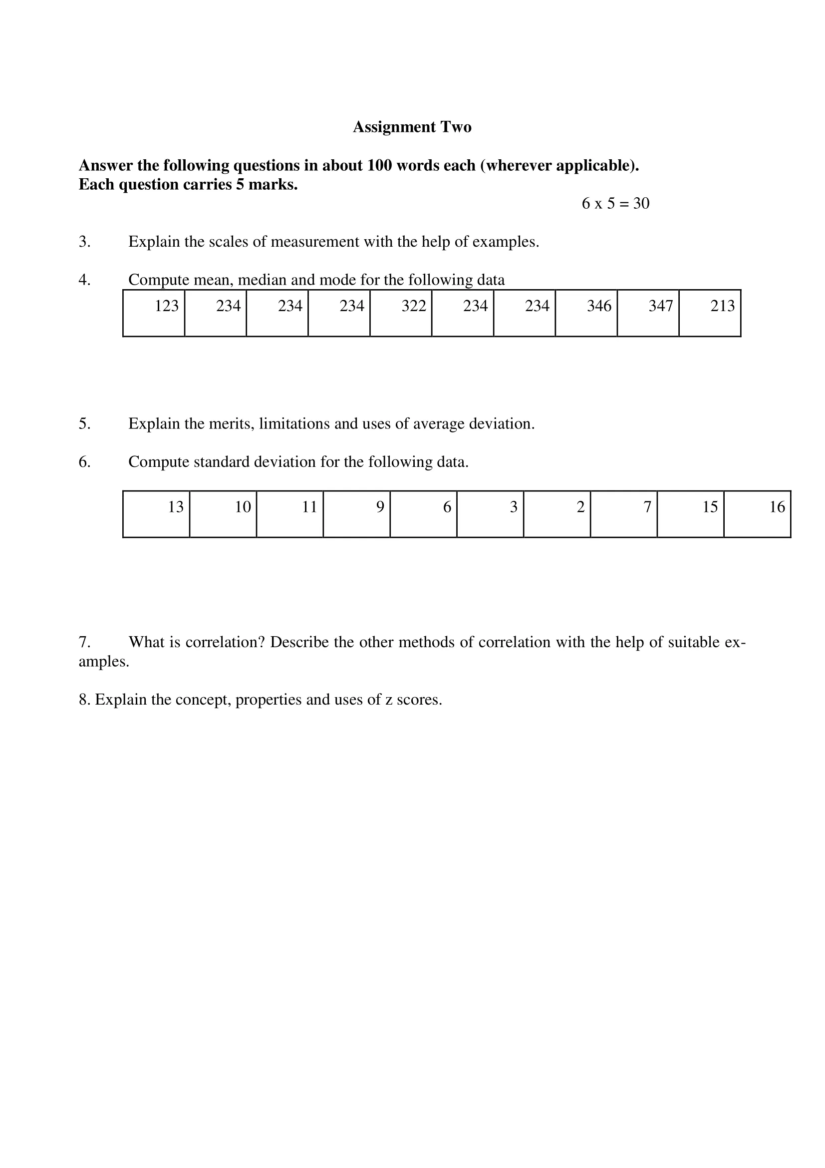 BPCC-104 IGNOU BAG Solved Assignment-STATISTICAL METHODS FOR PSYCHOLOGICAL RESERACH-I