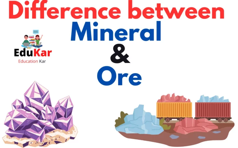 Difference Between Mineral and Ore