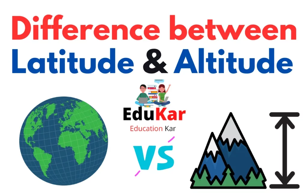 Difference between Latitude and Altitude