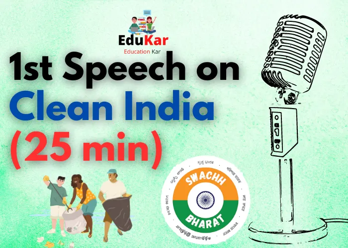 Speech on Clean India