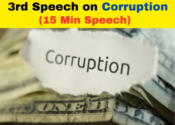 Speech on Corruption