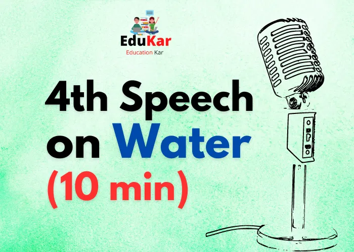 Speech on Water