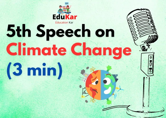 Climate Change Speech