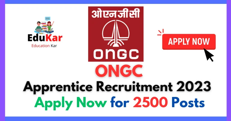 ONGC Apprentice Recruitment 2023