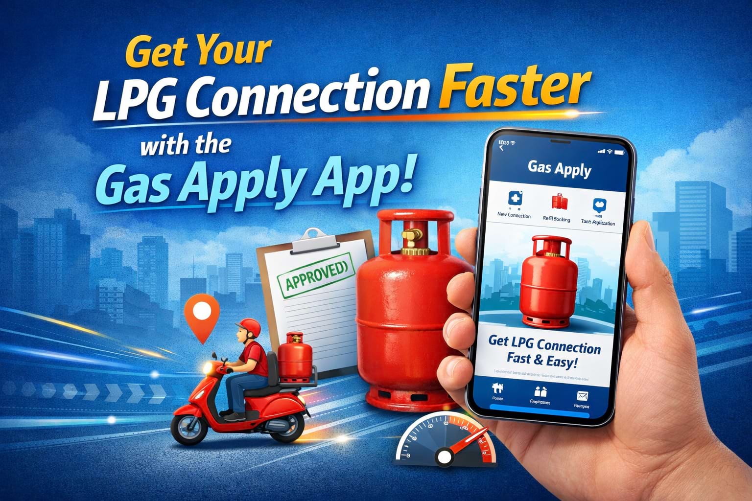 need wordpress featured image "Get Your LPG Connection Faster with the Gas Apply App"