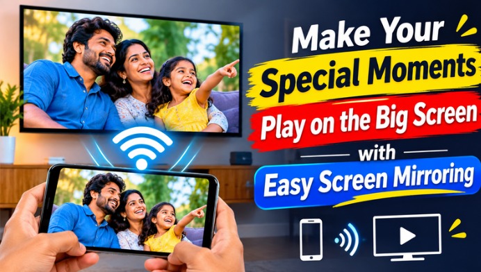 Make Your Special Moments Play on the Big Screen with Easy Screen Mirroring