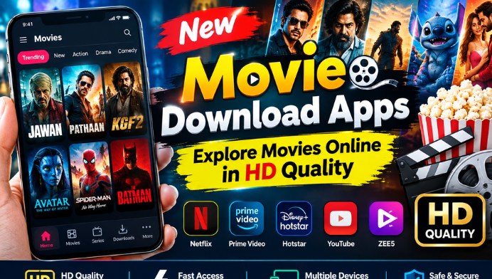 New Movie Download Apps Explore Movies Online in HD Quality